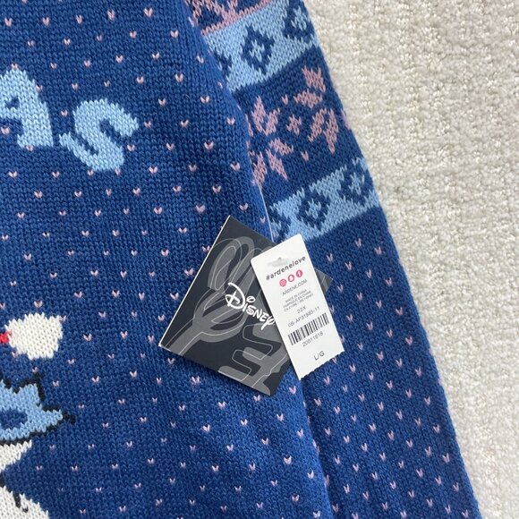 Disney Lilo & Stitch Holiday Ugly Stichmas Christmas Knit Sweater Women L Read* - Picture 5 of 16